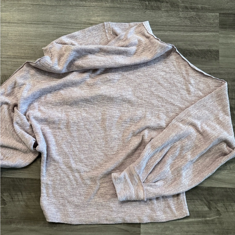 We The Free off the shoulder lavender Knit Top
